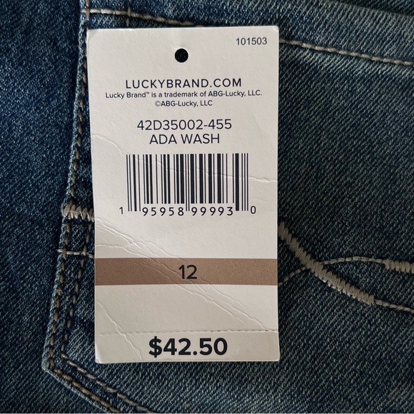 Lucky Brand Zoe Skinny Slim Fit Skinny Leg Jean Girls Sz 12 Blue Ada Wash - Picture 7 of 8